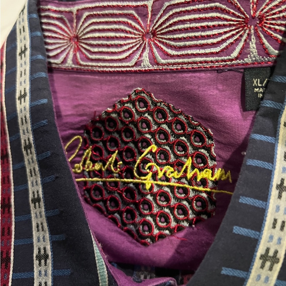 Robert Graham Multicolor Cuffed Dress Shirt